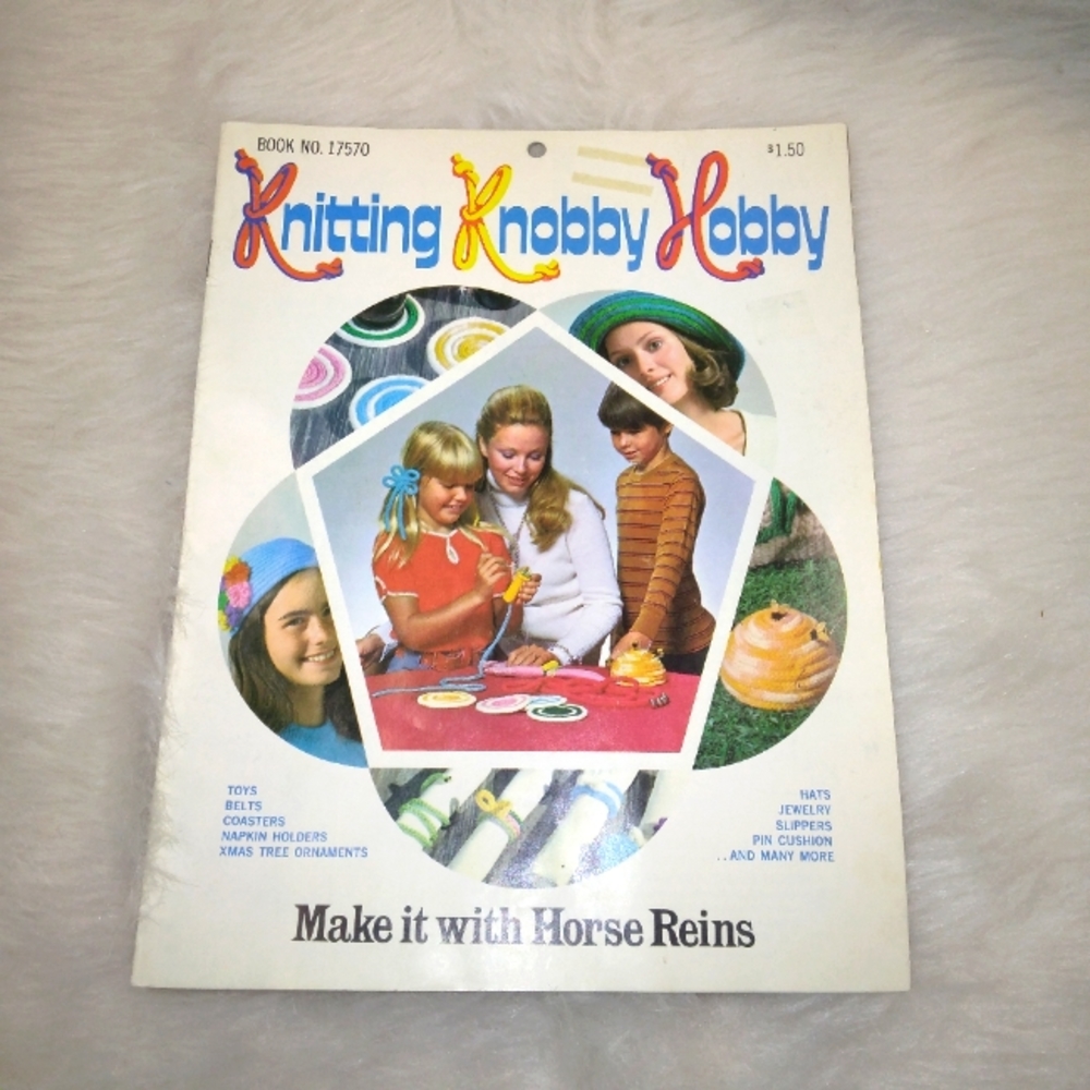 BOOK Knitting Knobby Hobby, Make it with Horse Reins Book # 17570